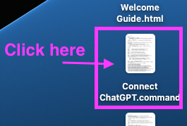 Connect ChatGPT shortcut on Desktop